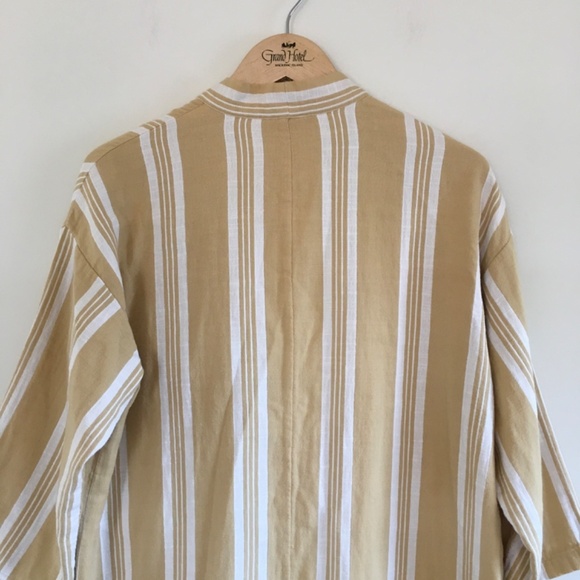 Eileen Fisher Organic Cotton Striped Doubleweave Reed Kimono Jacket PM/PL Boho - Picture 6 of 13